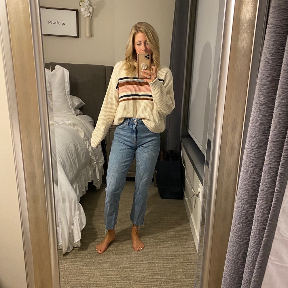 Color block sweater